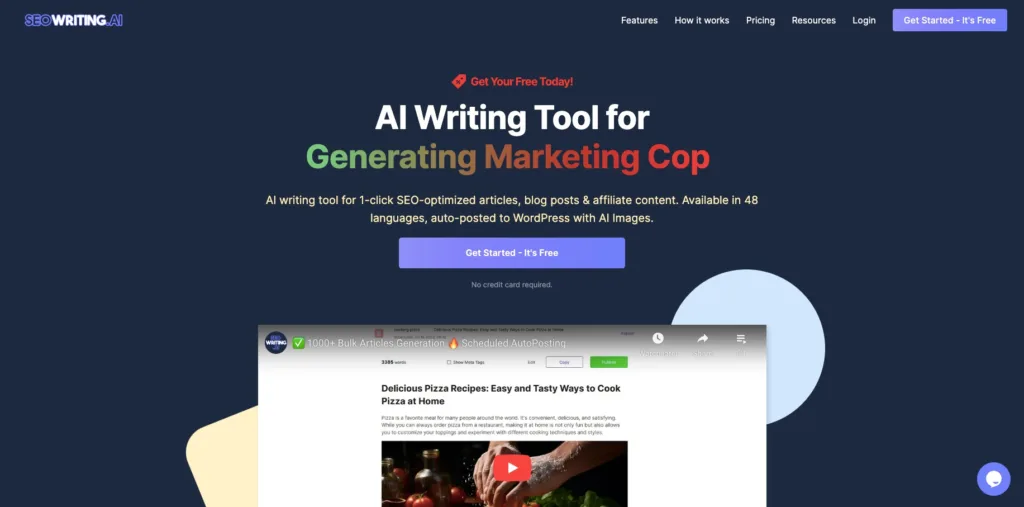 Image of SEOWRITING AI writing tool